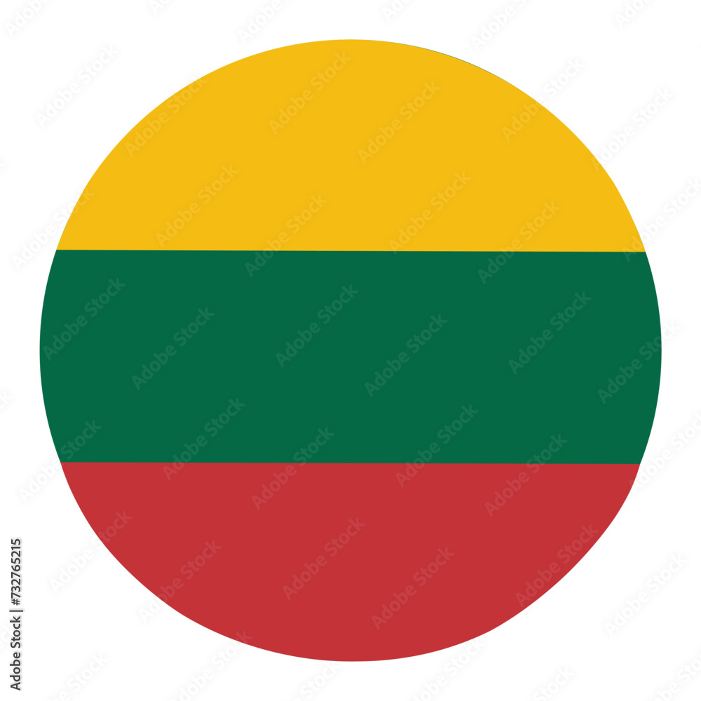 Lithuania flag icon. Lithuania nation element vector ilustration Lithuania flag icon. Lithuania nation element vector ilustration