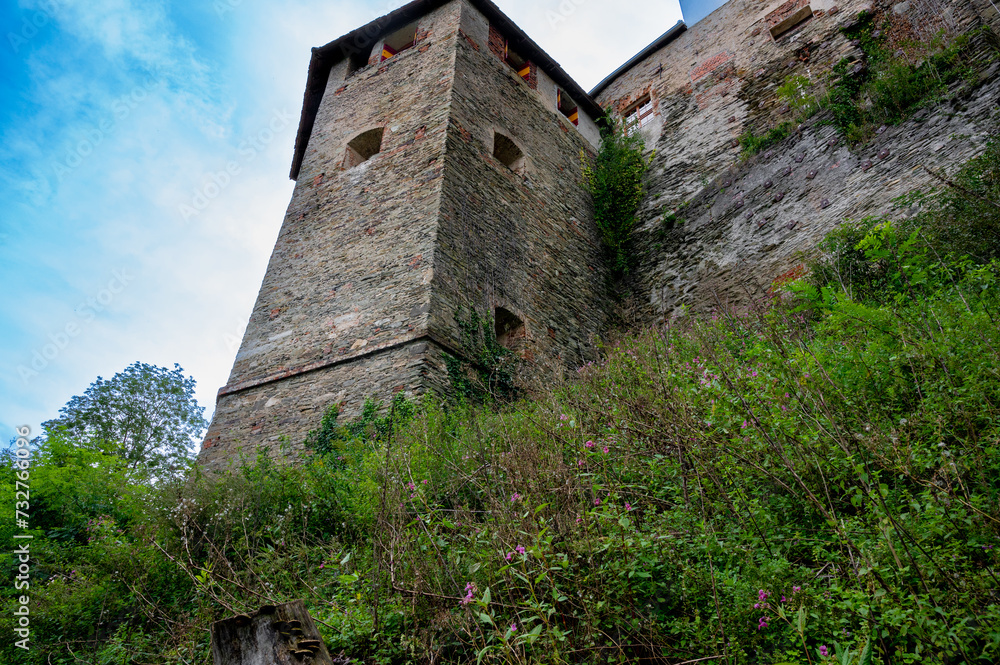 Old ancient castle wall in Austria. Old ancient castle wall in Austria.