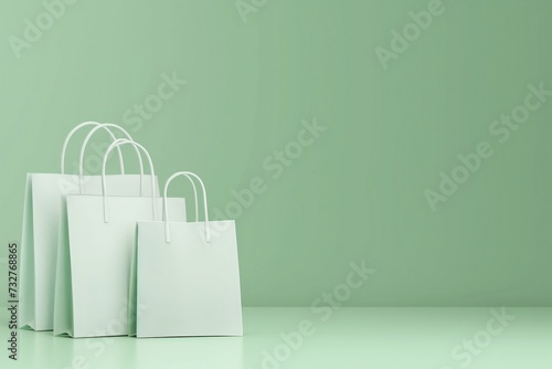 goods for buisness sale website banner in green, lite green background color, minimalistic design, without text