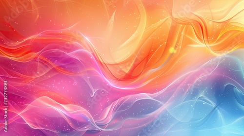 Vibrant abstract waves with a luminous, flowing quality.