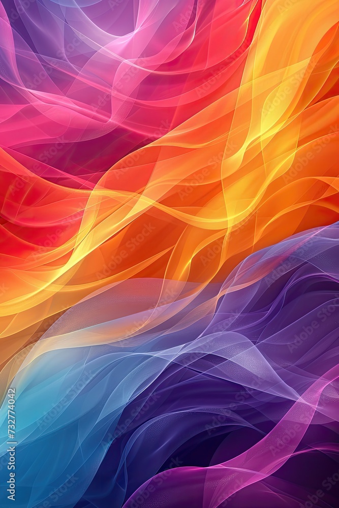 Luminous abstract waves with a smooth, radiant gradient.