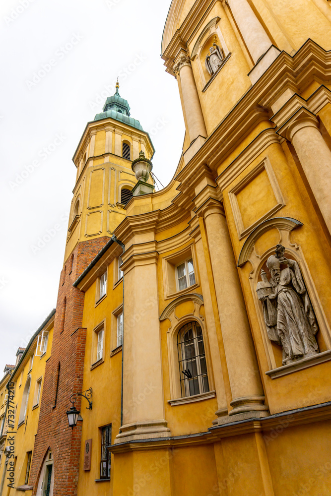 St. Martin's Church, Established 1353, Warsaw, Poland October 2023.