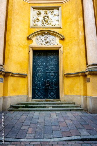 St. Martin's Church, Established 1353, Warsaw, Poland October 2023. photo