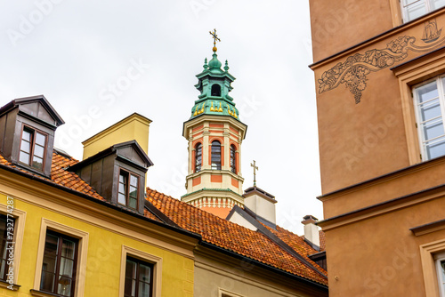 St. Martin's Church, Established 1353, Warsaw, Poland October 2023. photo