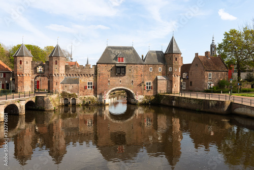 Historic Land- and watergate the Koppelpoort in Amersfoort. photo