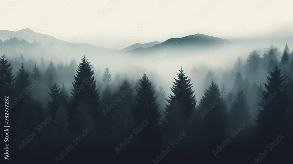 Forest background, vibrant trees Forest background, vibrant trees