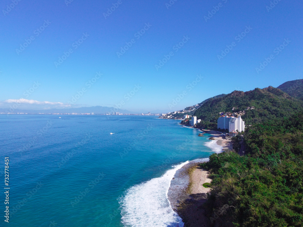 Beautiful beach in Puerto Vallarta Jalisco Beautiful beach in Puerto Vallarta Jalisco