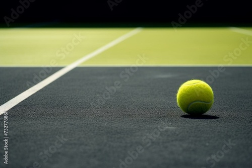 a lone tennis ball. Generative AI