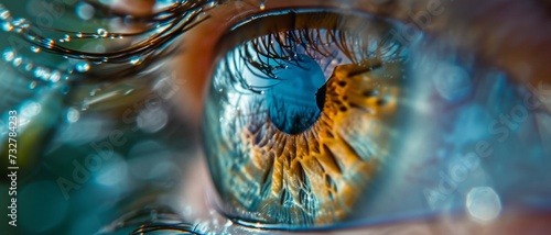 cornea of the human eye macro Generative AI