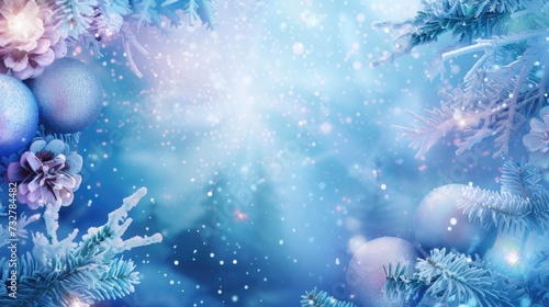 Happy New Year 2019! Christmas and New Year holidays background, winter season © buraratn