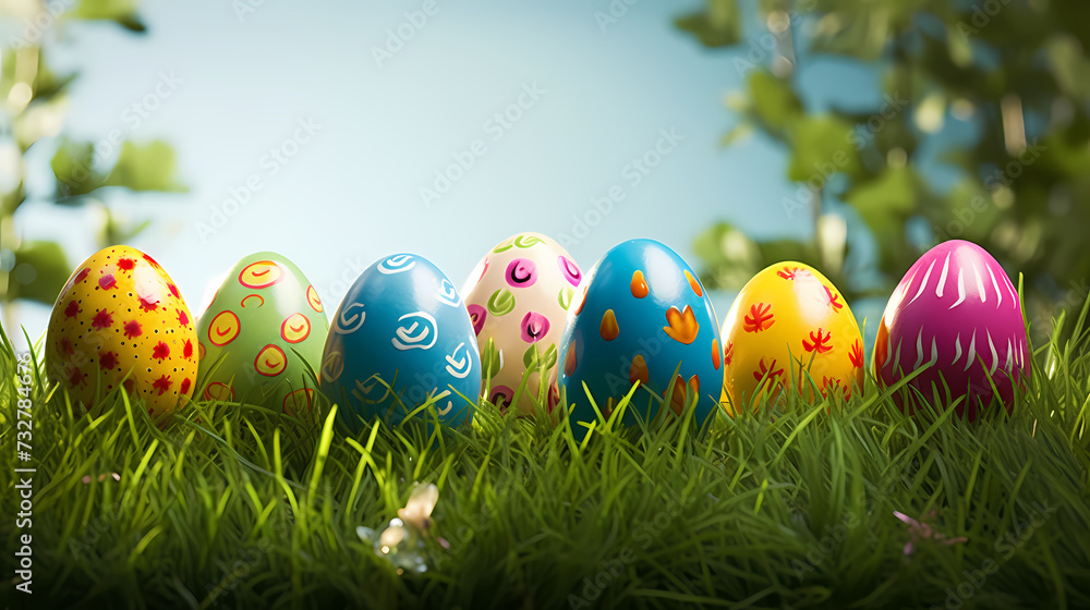 Easter background, background with copy space Easter background, background with copy space