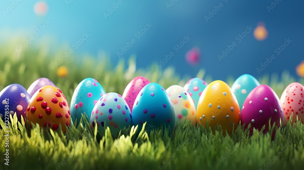 Easter background, background with copy space