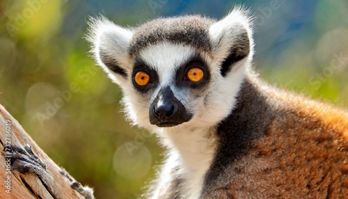 africa madagascar anosy berenty reserve ring tailed lemur lemur catta portrait photo