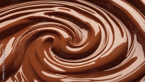 Swirl Chocolate background 3d illustration