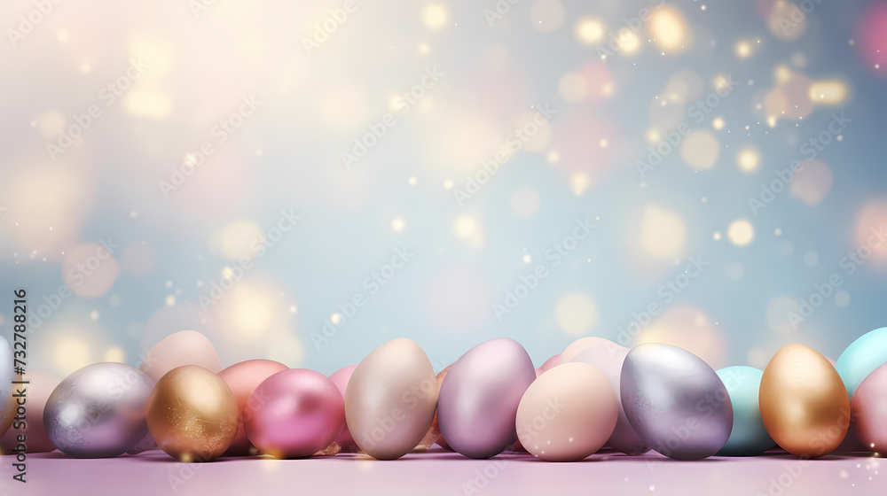 Easter background, many colorful Easter eggs Easter background, many colorful Easter eggs
