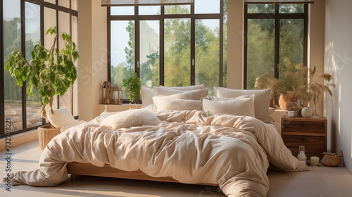 Subdued Minimalist Bedding