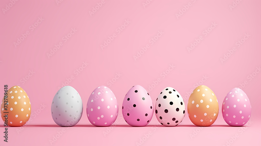 Easter background, many colorful Easter eggs Easter background, many colorful Easter eggs
