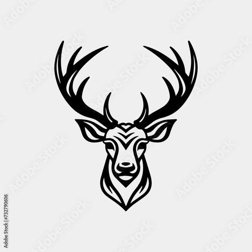 deer head vector illustration icon