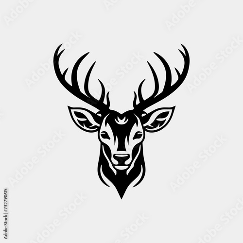deer head vector illustration icon