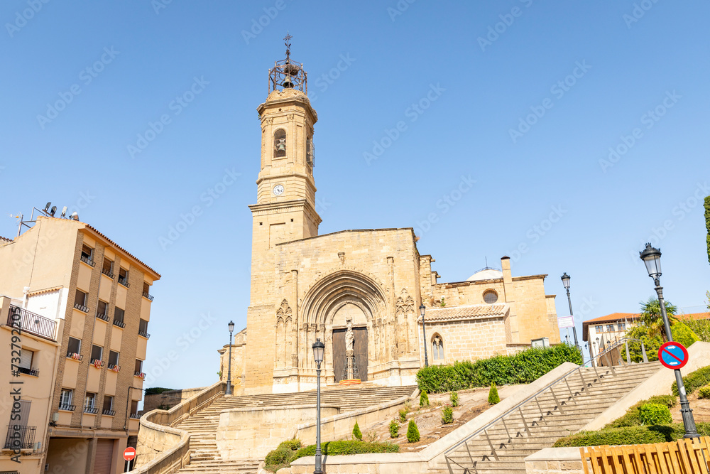 Collegiate Church of Santa Maria la Mayor in Caspe, province of Zaragoza, Aragon, Spain