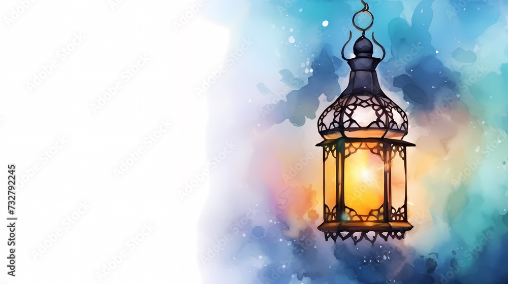 Ramadan background with mosque or lantern illustration Ramadan background with mosque or lantern illustration