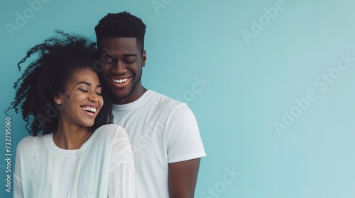 A playful moment between a couple, capturing affection and intimacy