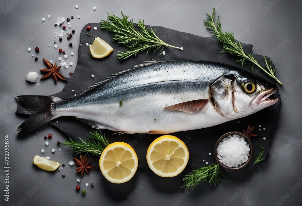 Fresh raw fish excellent source of protein, vitamins B2, B3, B6, and