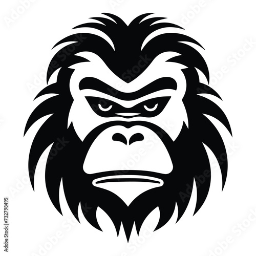 Orangutan Flat Icon Isolated On White Background