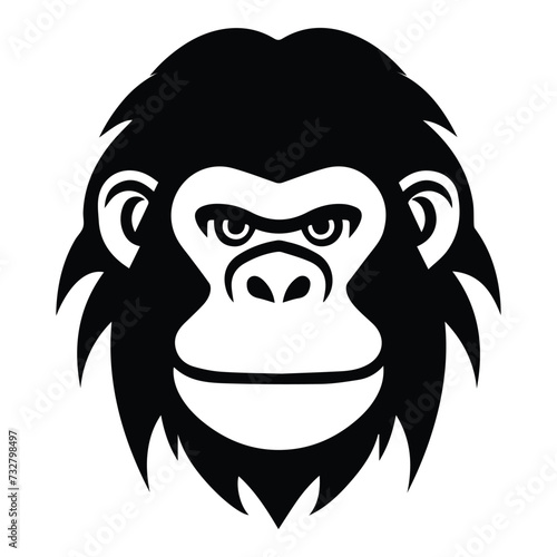 Orangutan Flat Icon Isolated On White Background