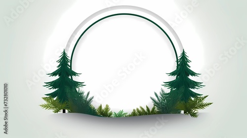seamless background with coniferous branches pattern, coniferous, fir, 