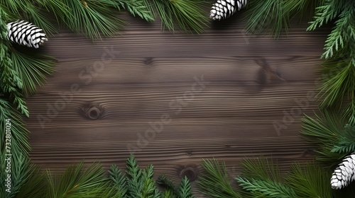 seamless background with coniferous branches pattern, coniferous, fir, 