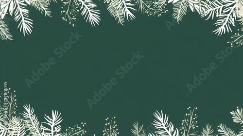 seamless background with coniferous branches pattern, coniferous, fir, 