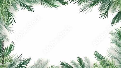 seamless background with coniferous branches pattern, coniferous, fir, 