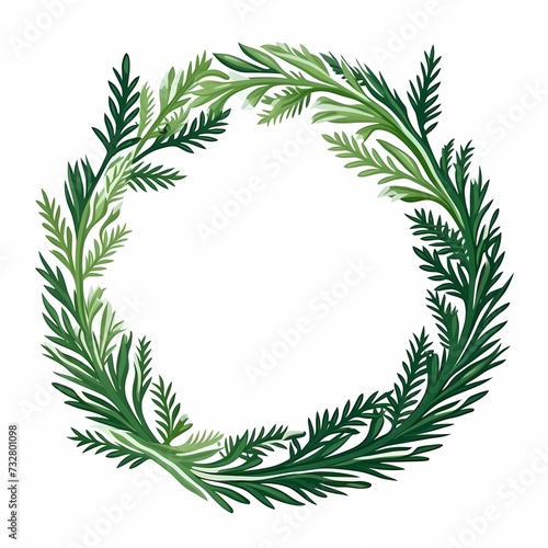 seamless background with coniferous branches pattern, coniferous, fir, 