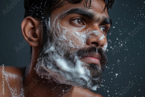 photo of man shaving his beard © talkative.studio