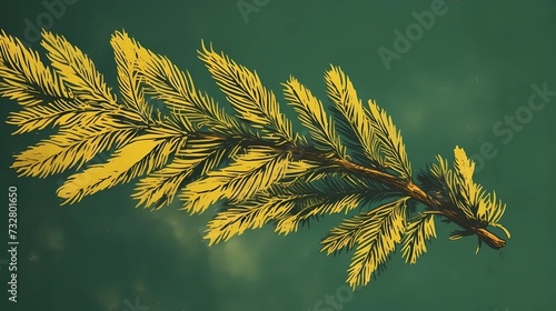 seamless background with coniferous branches pattern, coniferous, fir, 