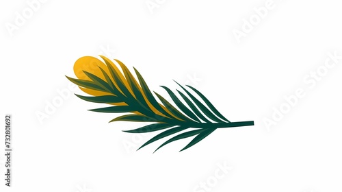 seamless background with coniferous branches pattern, coniferous, fir, 