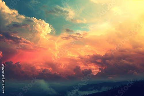 sunset in the clouds © StockUp