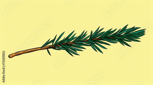 seamless background with coniferous branches pattern, coniferous, fir, 