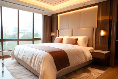 luxury modern minimalistic hotel suit 