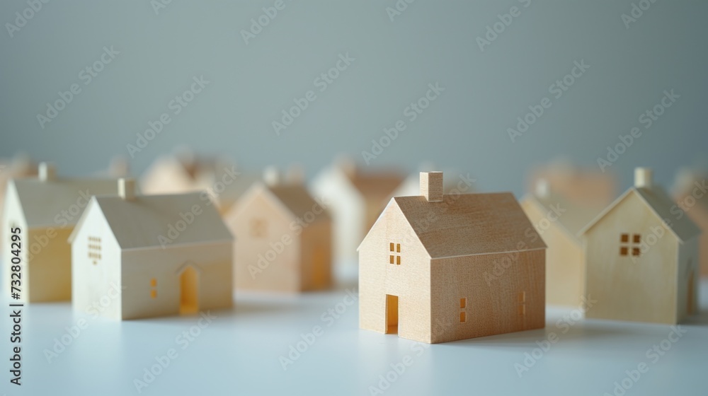 Paper houses. Generative AI