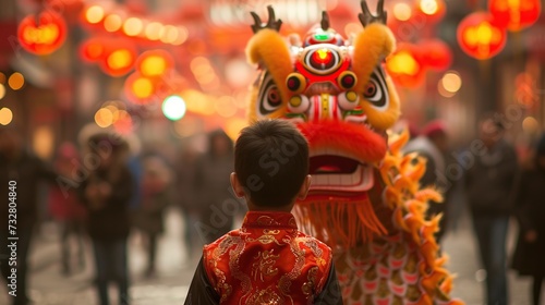 Chinese New Year Celebration in Beijing, China. Lunar New Year