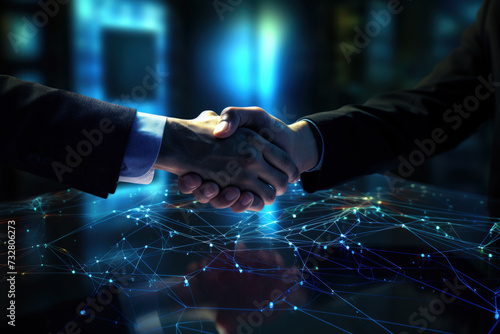 Smart Contracts in Blockchain Agreement, Digital Handshake
