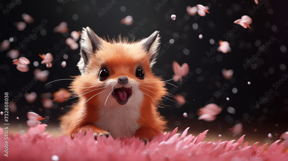 happy fox