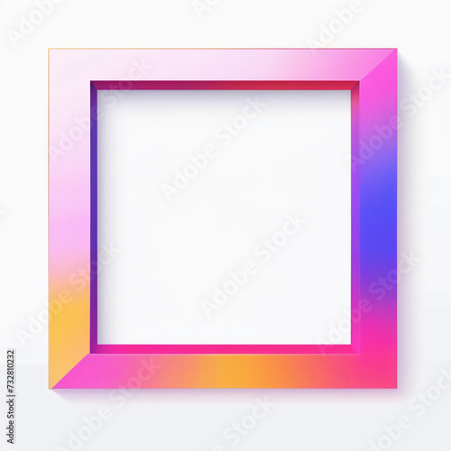 Abstract bold square frame expressions