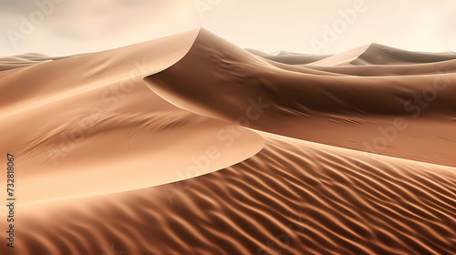 Desert background  desert landscape photography with golden sand dunes