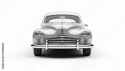 A car on a white background, isolated © Nadtochiy