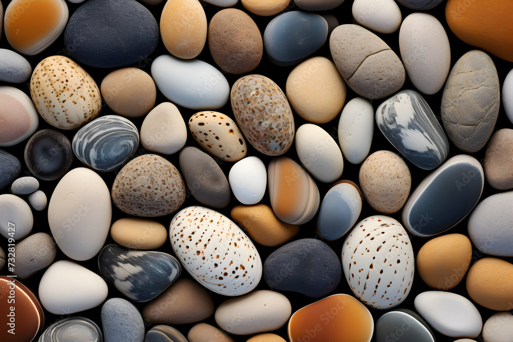pebble stones on the beach, abstract texture of metal chips background pebble stones on the beach, abstract texture of metal chips background