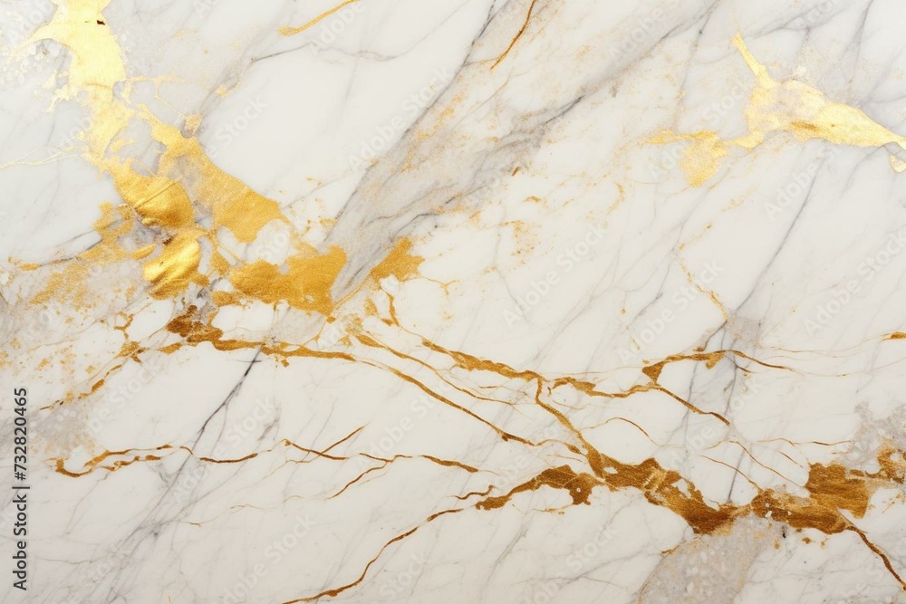 Marble with golden veins. Generative AI