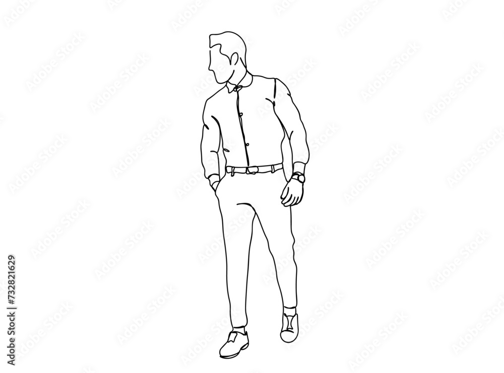 Person, Man, Boy, Fashion Dress, Clothings Single Line Drawing Ai, EPS, SVG, PNG, JPG zip file Person, Man, Boy, Fashion Dress, Clothings Single Line Drawing Ai, EPS, SVG, PNG, JPG zip file